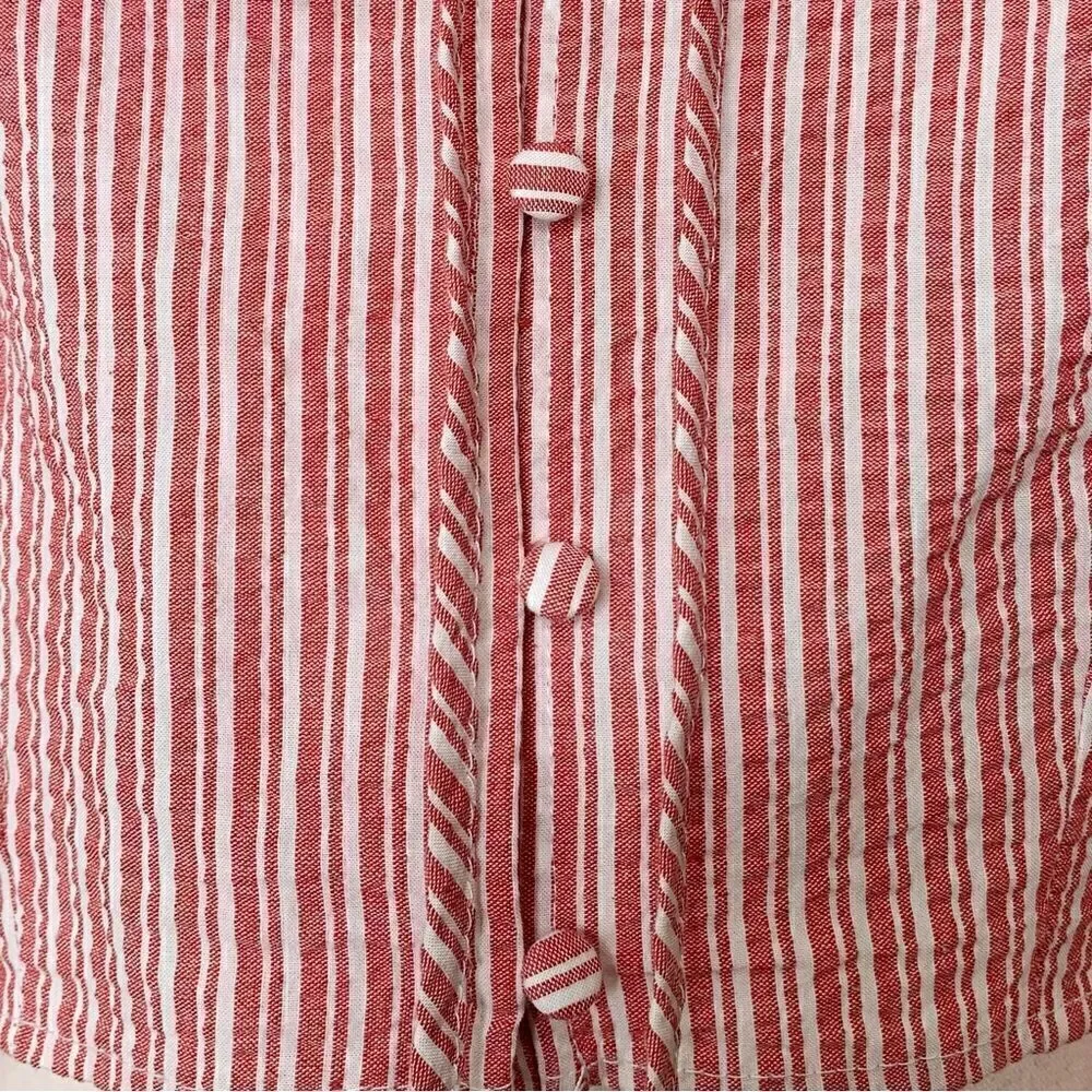 NWT Zara Women’s Size Medium Striped Ruffles Crop Top